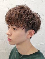 フィフス 大分(fifth)&nbsp;大分シャドウパーマメンズカットラウンドマッシュツーブロック
