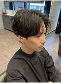 STYLE MENメンズカットリバースセンターパートシャドウフェザー