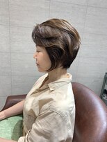 エアー 久留米(AIR)&nbsp;アシンメトリーショートボブ