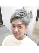 ヘアサロンオーケストラ(HAIR SALON ORCHESTRA)&nbsp;福山 ハイトーンショート ダブルカラー ケアカラー《ORCHESTRA》