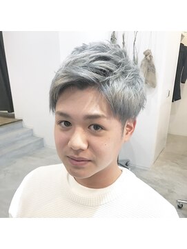 ヘアサロンオーケストラ(HAIR SALON ORCHESTRA) 福山 ハイトーンショート ダブルカラー ケアカラー《ORCHESTRA》