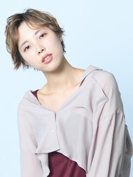 ヘアー アイス カンナ(HAIR ICI Canna) ハイトーン×ハンサムショート×HAIR ICI Canna