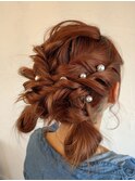 お祭りアレンジ　結婚式アレンジ　ヘアアレンジ【伊勢崎市】