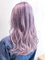 アルバム 銀座(ALBUM GINZA)&nbsp;ブルーラベンダー_フリンジウェーブセシルカット_ba299251