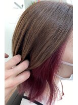 ニコ(nico.)&nbsp;インナーカラー/ココアブラウン/シャギーボブ/本厚木