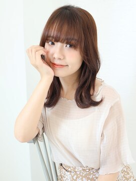 ミリー 梅田店(milly) ナチュラルブラウン×小顔くびれヘア外ハネボブ【milly梅田】