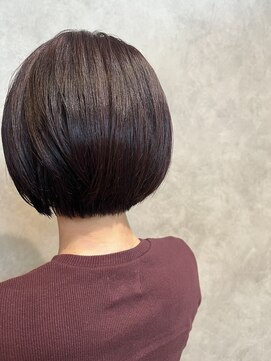 オーガニック ヘアサロン クスクス(organic hair salon kusu kusu) ダークブラウンボブ