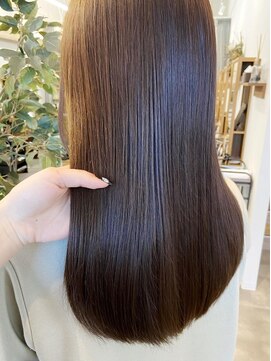 アパートメント 下関垢田店(APARTMENT) 髪質改善酸性ストレート チョコレートブラウン