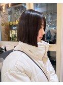 縮毛矯正、スタイリングが楽になるボブ♪ 【横浜】