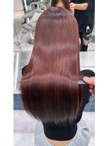 ロンドルーチェ 心斎橋(Lond luce)&nbsp;ダークアッシュ/ミディアムレイヤーカット［髪質改善/縮毛矯正］