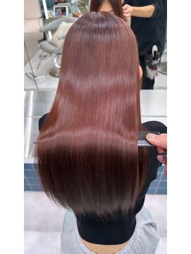 ロンドルーチェ 心斎橋(Lond luce) ダークアッシュ/ミディアムレイヤーカット［髪質改善/縮毛矯正］