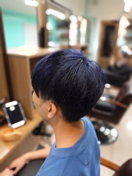 ヘアジーナ(Hair Jina) 簡単メンズスタイリング☆ブルーブラック