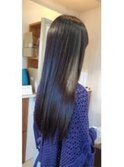 ボブウルフ小顔ネビージュワンレンヘアセット結婚式成人式
