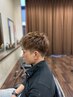 【学生応援キャンペーン男性限定U24】カット+カラー全体染め+眉カット