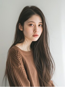 エレノア 自由が丘店(Eleanor) シルキー・ナチュラルロング/モカブラウン