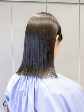 ロンド ロワール 門前仲町(Lond Loire) ボブショートボブ縮毛矯正ベージュグレージュ門前仲町