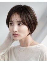 表参道白髪ぼかしウルフショートボブアッシュベージュ30代40代