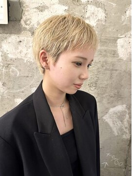 シータ(sheta) 【表参道sheta中澤】マッシュパーマメンズライクベリーショート