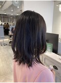 ミディアムくびれレイヤー赤羽2025髪質改善トリートメント