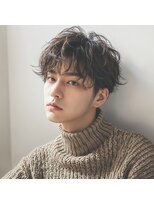 エフフォーユアヘアー 北方店(F for your hair)&nbsp;センターパートマッシュ × 無造作ニュアンスパーマ