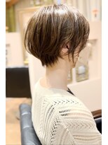 メモリーズ 水天宮前店(Memories)&nbsp;レイヤーショートボブ小顔ひし形似合わせカット40代50代60代