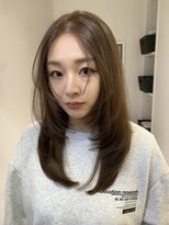 サンクプロジェクト(cinq PROJECT)&nbsp;ピンクグレーミルクティーベージュブラウンミディアムレイヤー