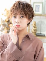 カバーヘア ブリス 北浦和(COVER HAIR bliss)&nbsp;くせ毛風小顔マッシュショート顔周りカットc8北浦和20代30代40代