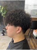 ツイストスパイラルパーマツイストパーマメンズマッシュパーマ