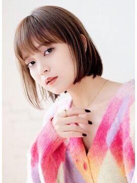 アーダーヘアサロン 武生店(ADER HAIR SALON) 耳かけストレート×切りっぱなしボブ