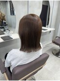 #PINQ #ぷつっとボブ #外ハネボブ #マロンベージュ