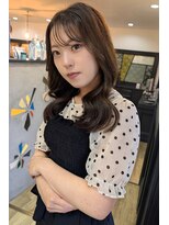 2席のみの美容室 アナイス(Anaiss)&nbsp;ブリーチ無しベージュ・大人ミディアムくびれヘア＊