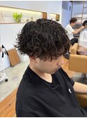 波巻きパーマ
