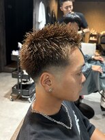 スウェル 成田店(Swell)&nbsp;フェードカット×スパイキー坊主 [#成田 #MEN'S #メンズサロン]