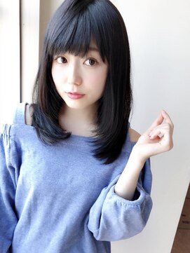 アグ ヘアー ラフェット 上尾店(Agu hair la_fate) さらツヤワンカールストレート 大人かわいい