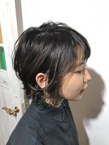 パティオンツー(PATIONN2)&nbsp;☆ショートボブミックスパーマこだわりブルーインナーカラー☆