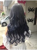 グレージュブルーグラデーション