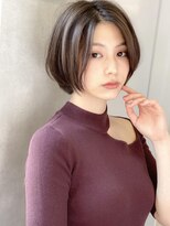 アグ ヘアー ルイ 帯広店(Agu hair louis) 《Agu hair》色っぽワンレンアッシュショート