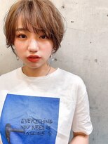 ロンド パルティール 大宮(Lond partir)&nbsp;【石田勇士郎】デザインカラー厚めバングローライトスリークボブ