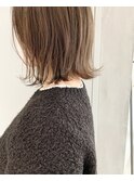 【 YOKE 】シアー ミルクティーベージュ ロブ 大人かわいい