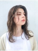 クールショート/ボブルフ/ピンクベージュ/シルバーカラー