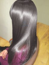 ビアンコ(BIANCO) 艶髪再生 髪質改善 黒髪 美髪 ピンクブラウンエアリーロング酸熱