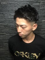 ヒロギンザ 青山店(HIRO GINZA)&nbsp;ツーブロックフェードアップバングスタイル