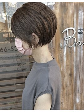 バンビ プライベート サロン(Bambi private salon) 襟足すっきり丸みショート*アッシュブラウンcolor*Bambi松平愛