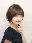 大人かわいいコンパクトショートボブ 20代30代40代 新宿代々木