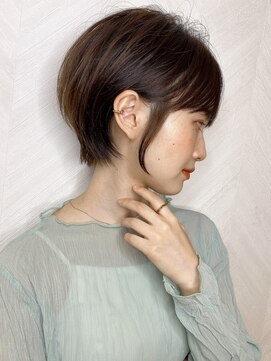 ロンド ストラーダ 心斎橋(Lond strada) ショート×ハイライト白髪ぼかし×シルキーベージュ[心斎橋]