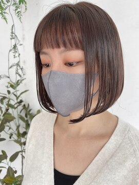 トレヘアー(tRe hair) お上品な切っぱなしボブ