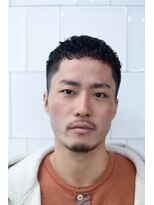 メリケンバーバーショップ コウベ(MERICAN BARBERSHOP KOBE) クロップフォワードパーマ