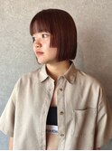 ステップカット×オレンジボブ  【鎌田 隆雅】