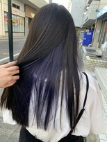 アズールサン 草加西口店(azule-sun)&nbsp;インナーカラー　パープル　イメチェン　【草加】