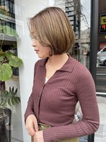 ヘアー アイス ルーチェ(HAIR ICI LUCE) ブリーチなしオリーブベージュカーキベージュ/中西